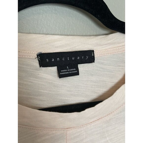 Women's Pink Summer Crop Top Solid Short Sleeve Twist Front Tee T-Shirt Size L - Picture 4 of 9